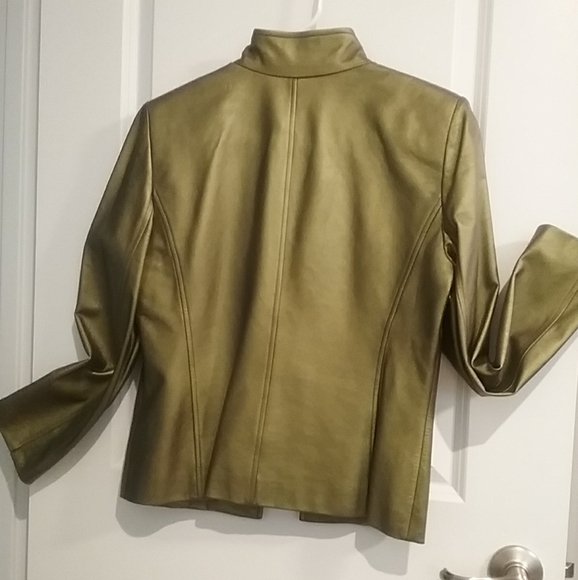 Ellen Tracy Genuine Leather Jacket # 1 TW - Picture 2 of 3